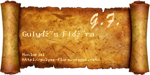 Gulyás Flóra névjegykártya