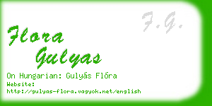 flora gulyas business card
